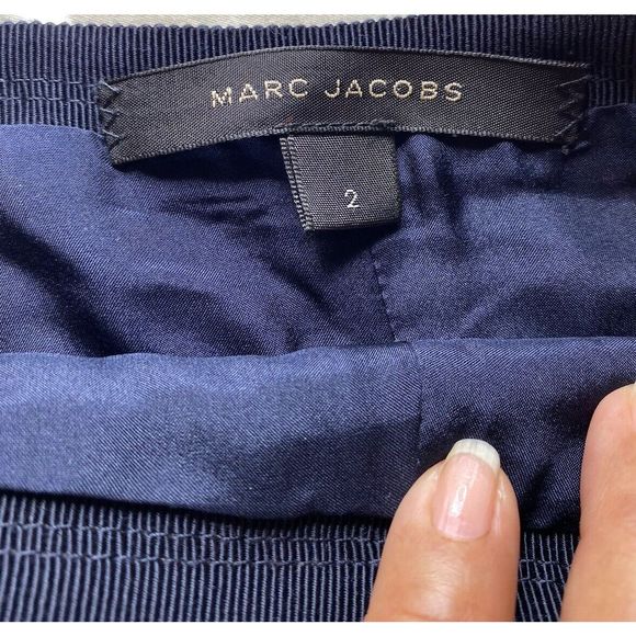 Marc Jacobs Runway Wool Floral Applique A-Line Wool Skirt 2 Red - Picture 10 of 16